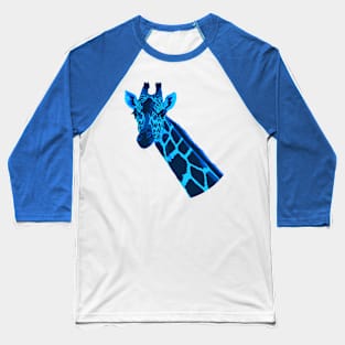 Blue giraffe Baseball T-Shirt